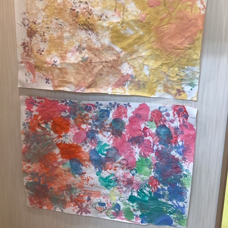 ハビー柏教室絵具遊び②