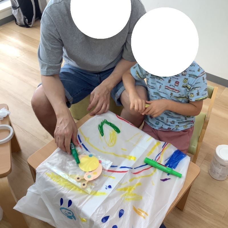 ハビー大栄橋教室_レインコートアート①