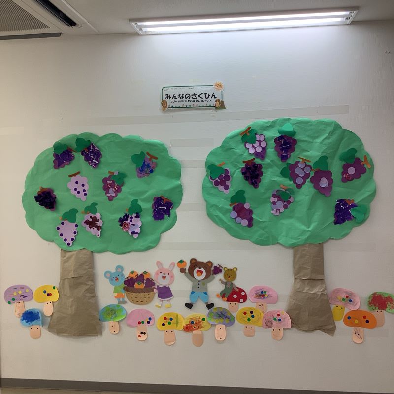 ハビー大宮大栄橋教室9月壁面製作