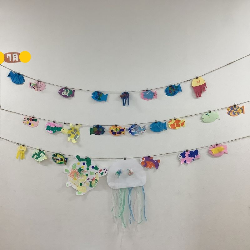 ハビー天六駅前教室7月壁面