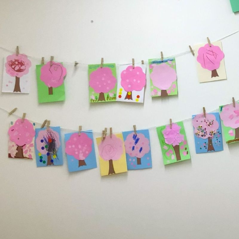 ハビー高槻教室壁面制作画像①