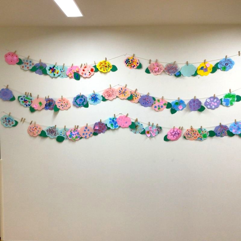 ハビー高槻教室壁面制作画像②