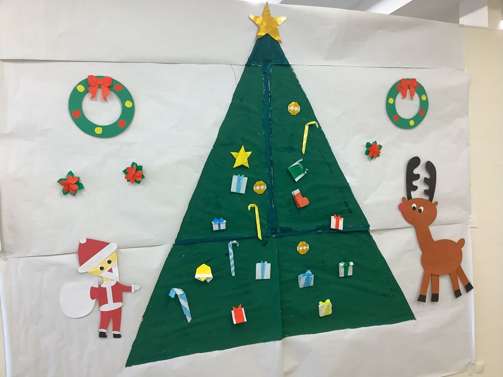 ハビー津田沼教室_ｸﾘｽﾏｽ壁面