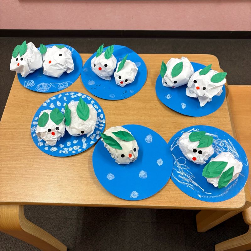 ハビー京橋教室製作＿ゆきうさぎ