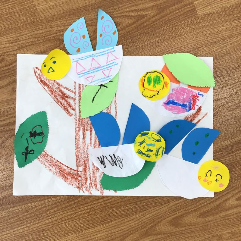 【野田阪神駅前】子どもたちと作る！カラフルで可愛い小鳥の製作